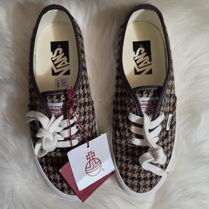 Vans Premium AuthenticHarris Tweed Brown Mens Size 5 Women 6.5